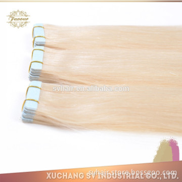 2015 new arrival PU skin weft human hair extension wholesale tape remy hair extensions white hair extensions
